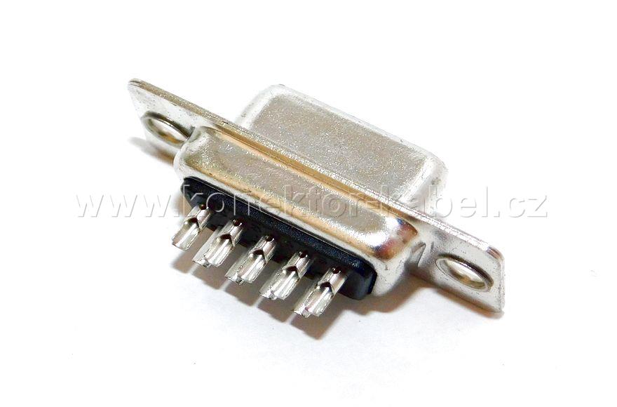 D-SUB 9F, kabelový, pájecí, OEM