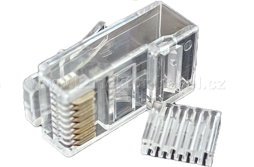 RJ 45, drát, UTP, Cat.6, skládaný
