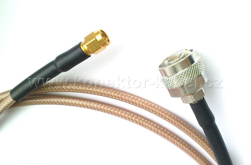 SMA/M - RG142 B/U (2,0 m) - N/M, Ros.
