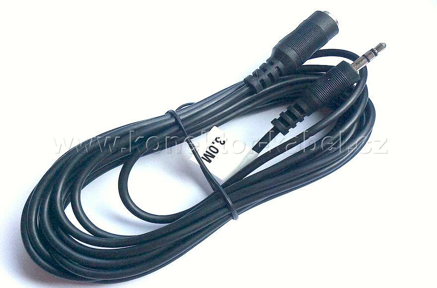 Audiokabel  JACK  3,5mm/M - 3 m - JACK 3,5 mm/F