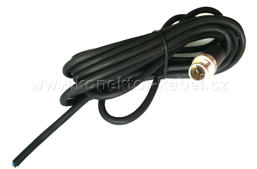 Kabel M12/M, PUR, přímý, stíněný, 3,0 m