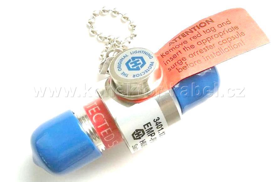 Bleskojistka N/F - N/F, 0-1 GHz, 50 Ohm, H+S