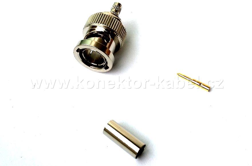 BNC/M 0°, 75 Ohm, krimpovací, TZC 750 24, AMPHENOL