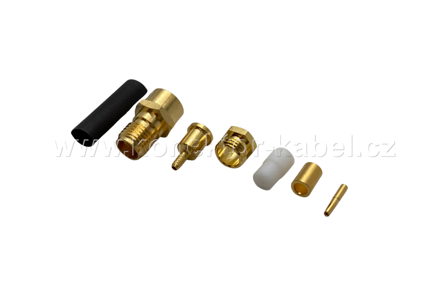 SMA/F 0°, krimpovací, RG-178, Amphenol