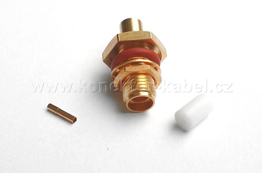 SMA/F 0°, panelový, pájecí, SUCOFORM_141, H+S