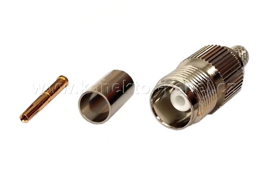 TNC / F 0°, krimpovací, RF-240, OEM