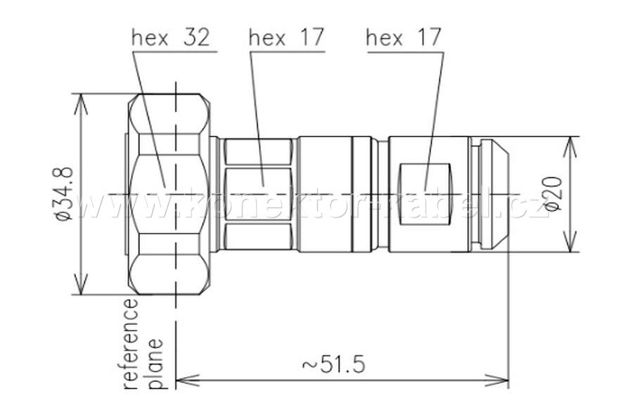 7/16 M 0°, šroubovací, 1/2", SCF12-50, SPINNER