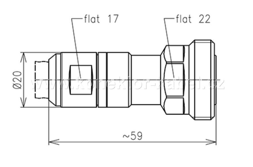 7/16 F 0°, šroubovací, 1/2", SCF12-50, SPINNER