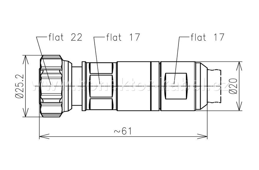 4.3-10 /M 0°, šroubovací, 1/2" SCF12-50, SPINNER