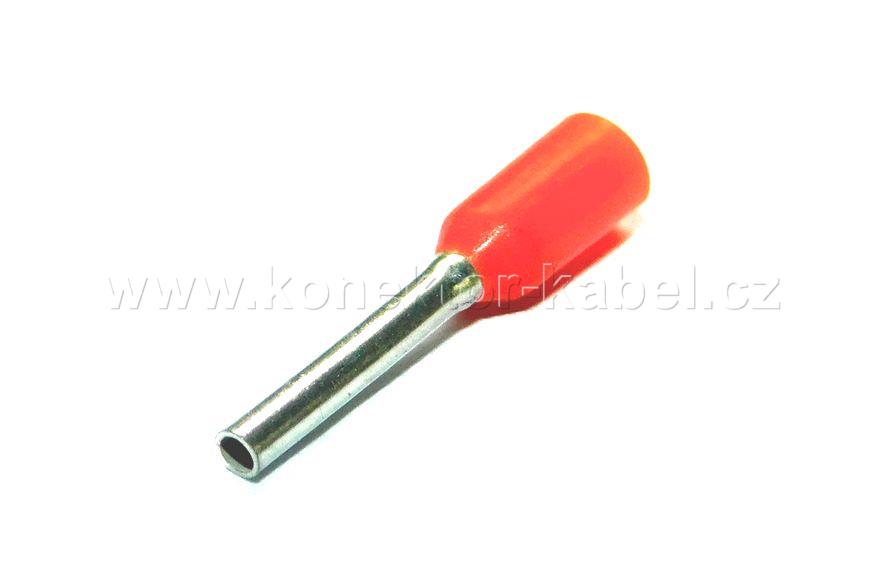 Dutinka 0,5mm2/ 8mm, krimpovací, izolovaná, oranž.