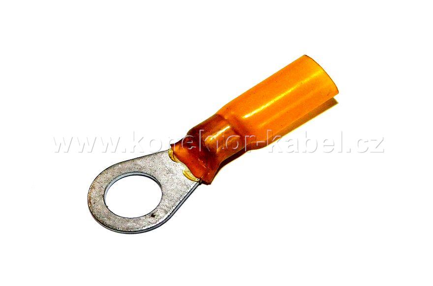 Oko kabelové 6mm2/ 6mm, izolované, žluté
