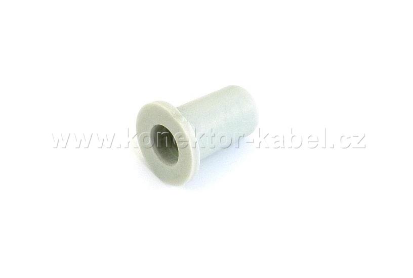 Vývodka kabelová, gumová, D-SUB, 6 mm, šedá