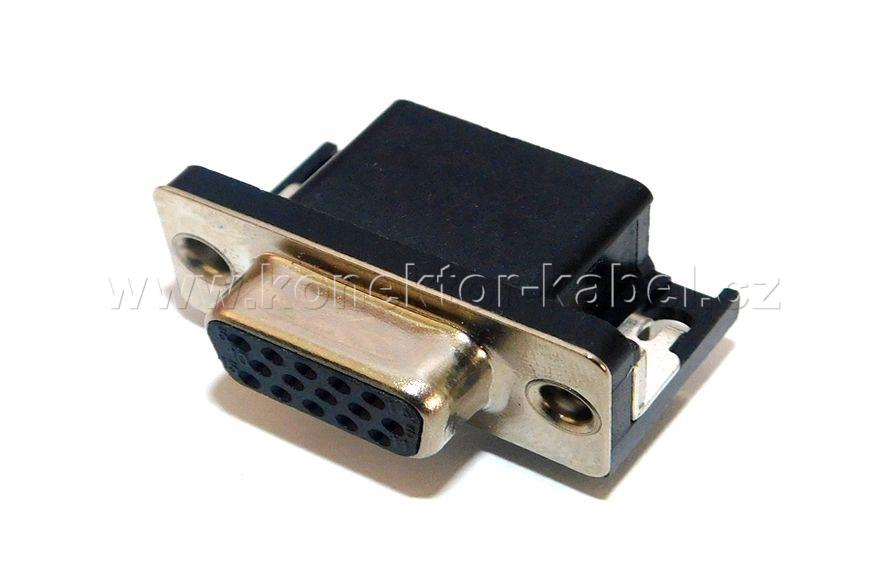 D-SUB 15F/HD, DPS, pájecí, OEM