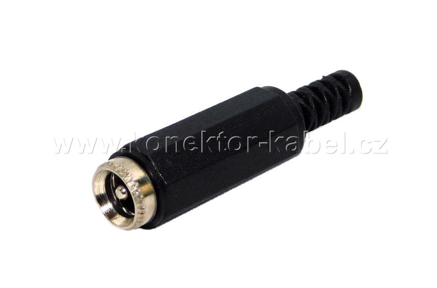 DC konektor 5,5 x 2,1mm/ F, kabelový, OEM