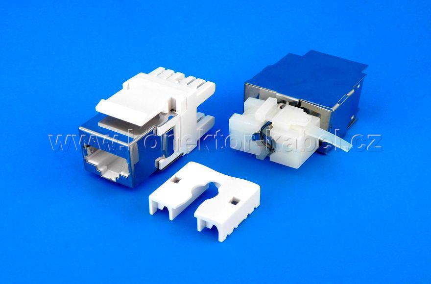 RJ 45, Keystone Cat.5E, STP, zásuvka panelová