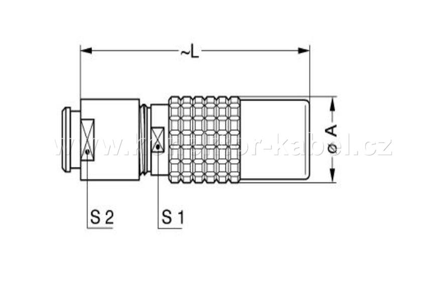 LEMO PHG.1B.307.CLLD52Z, 7 pin, Female