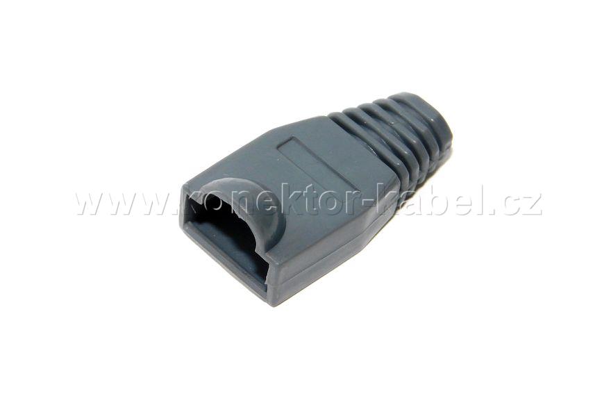 RJ 45, krytka s bublinkou, šedá tmavá