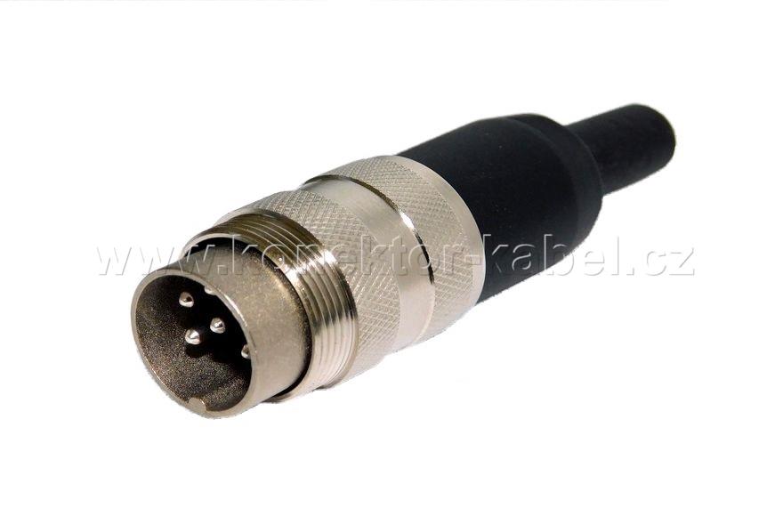 DIN / M, 6pin, stíněný, kabel, AMPHENOL