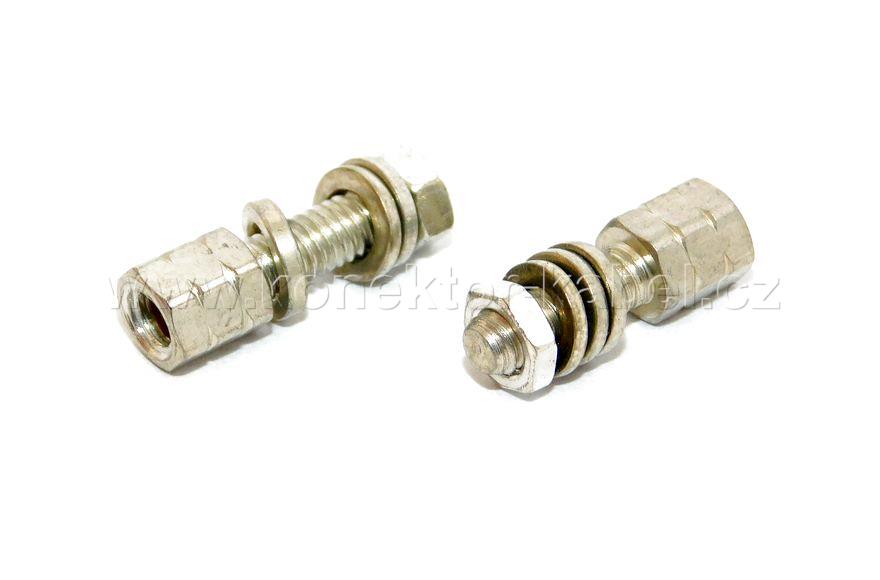 Šroub M3 4,7mm/ M3 dřík 8mm+matička (distanc), FCT