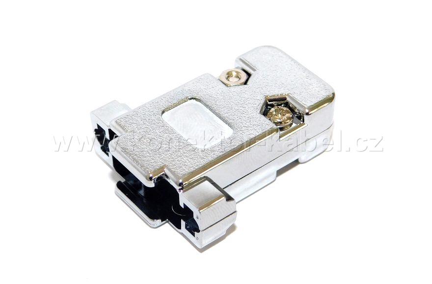 Kryt D-SUB 9, přímý, metal., šrouby UNC 4-40, OEM