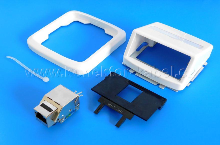 RJ 45, TANGO zásuvka jednoduchá, STP, set