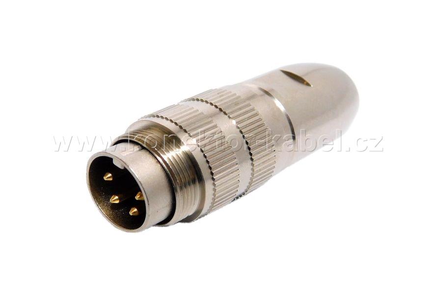 DIN / M, 4pin, stíněný, kabel.,serie 0322, Lumberg