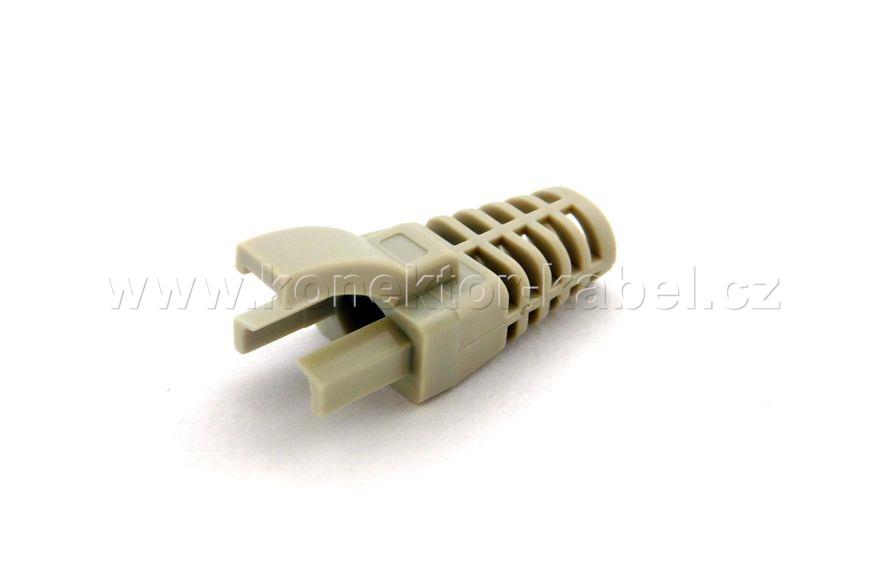 RJ 45, krytka vsunovací, šedá světlá