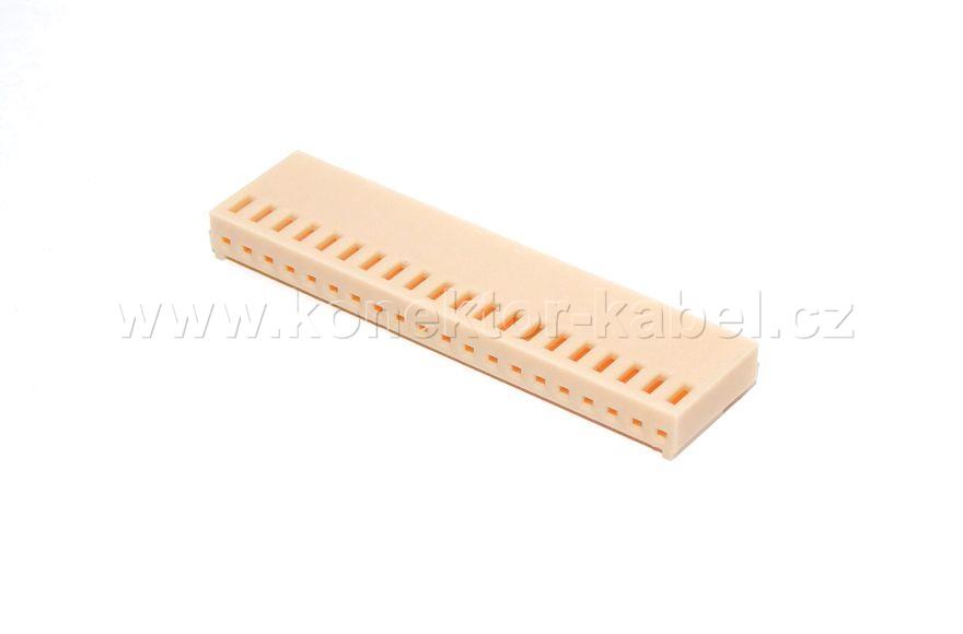 PFH02-20P - těleso 20 poz., RM2,54 mm