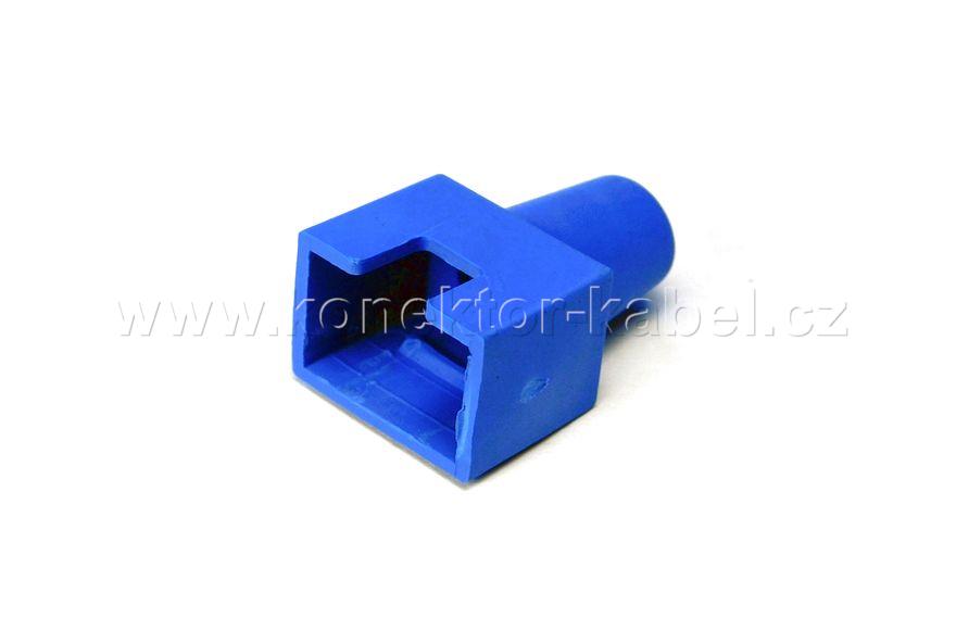 RJ 45, krytka s výřezem, modrá, AMP