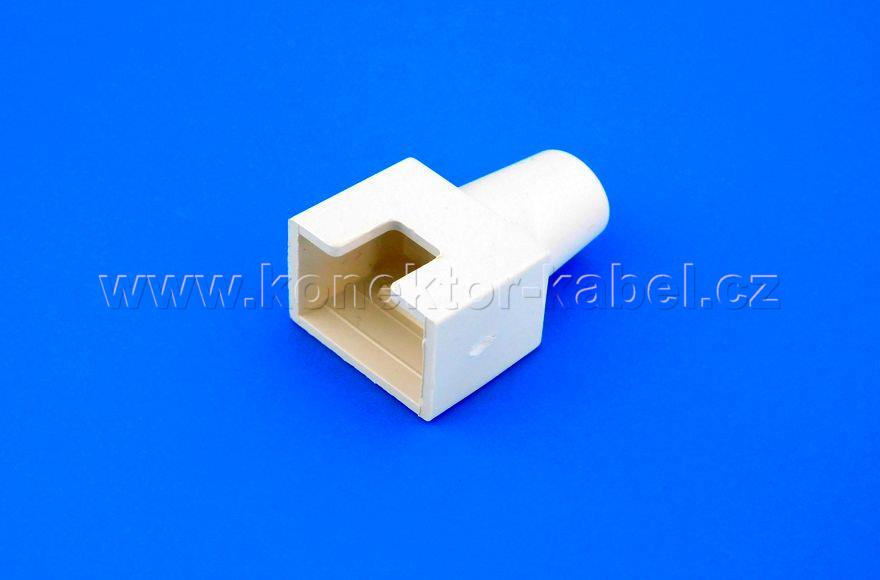 RJ 45, krytka s výřezem, mandlová, AMP