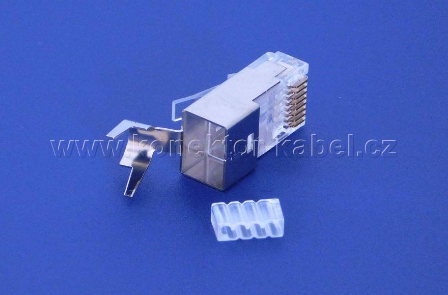 RJ 45, drát, STP, Cat.6, kabel. klip, Roline