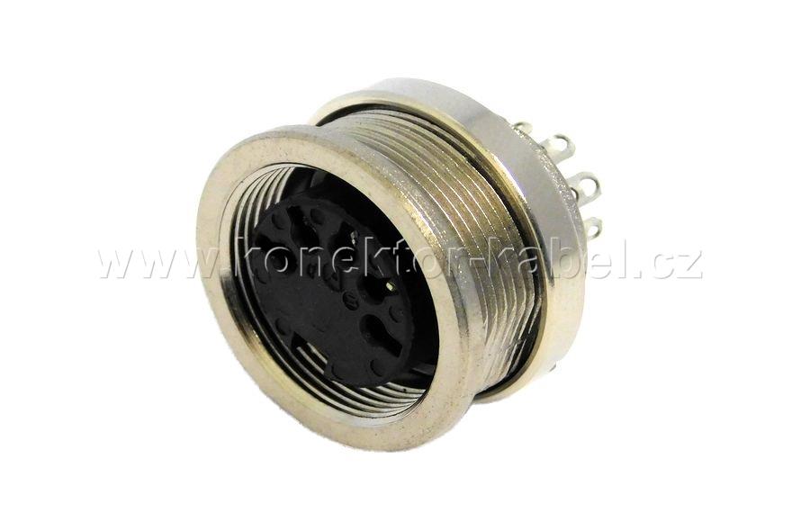 DIN / F, 5pin, nestíněný, centr. matice, Amphenol