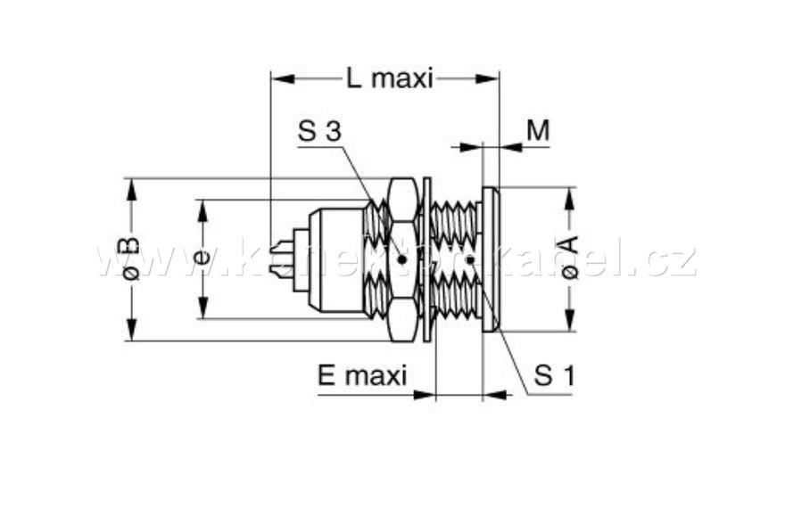 LEMO ERA.0S.304.CLL, 4 pin (2x F, 2x M)