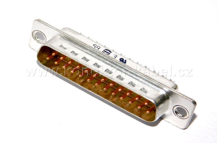 D-SUB 25M, kabelový, pájecí, HARTING