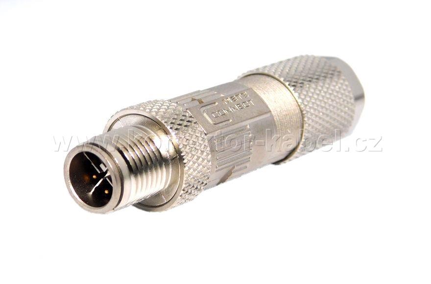 M12 serie / M, 8 pin, X-code,stíněný, kab.,CONNECT