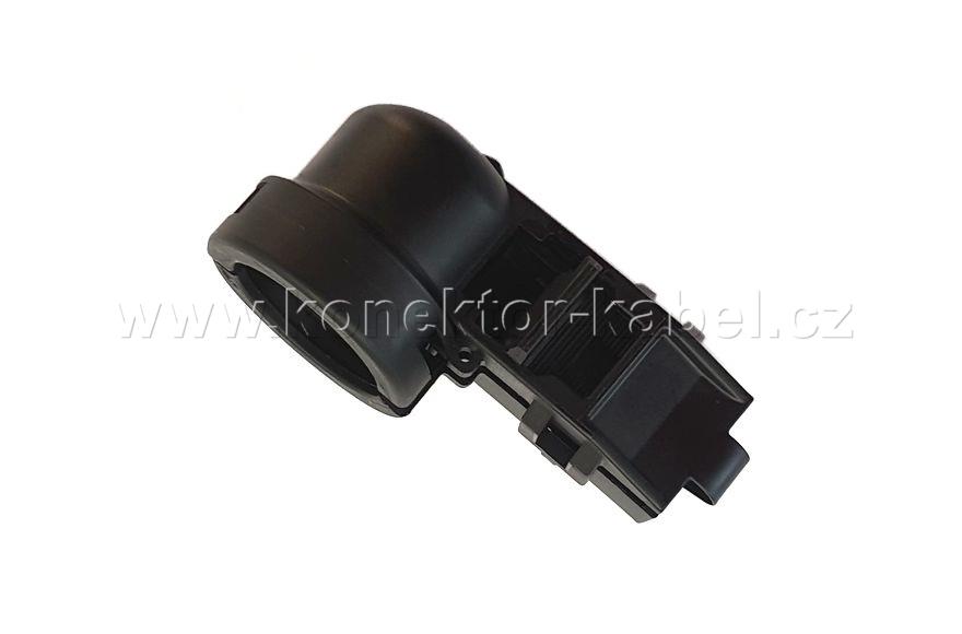 Kruhový konektor 2,5 mm, ochranný úhlový kryt, TE