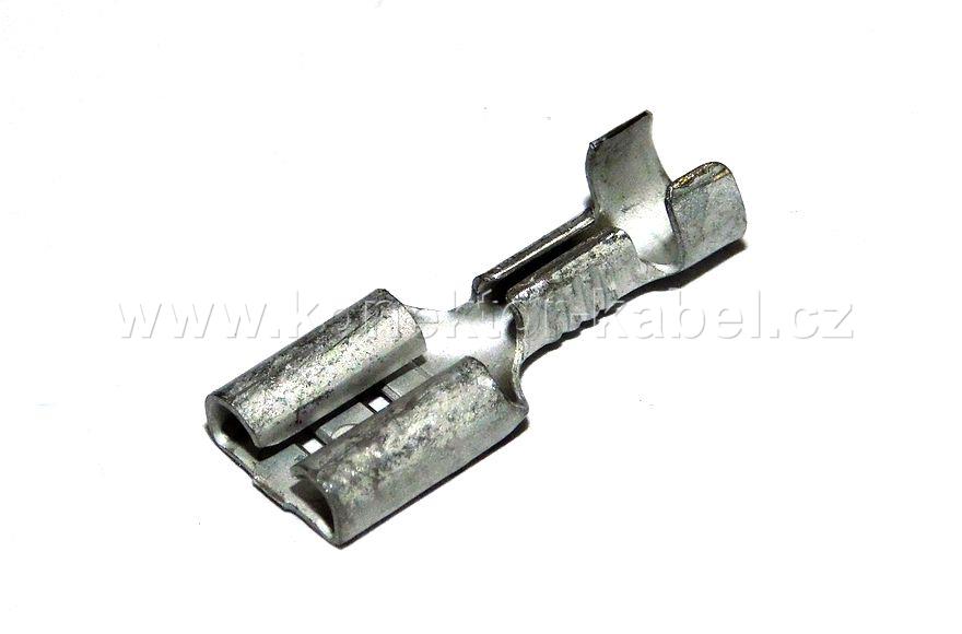 Faston 6,3x0,8/1,0-2,5mm2 zásuvka cínovaná, AMP