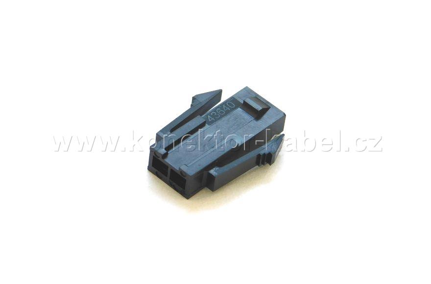 Micro-Fit 3.0, těleso 2P/M, RM 3,0mm, MOLEX