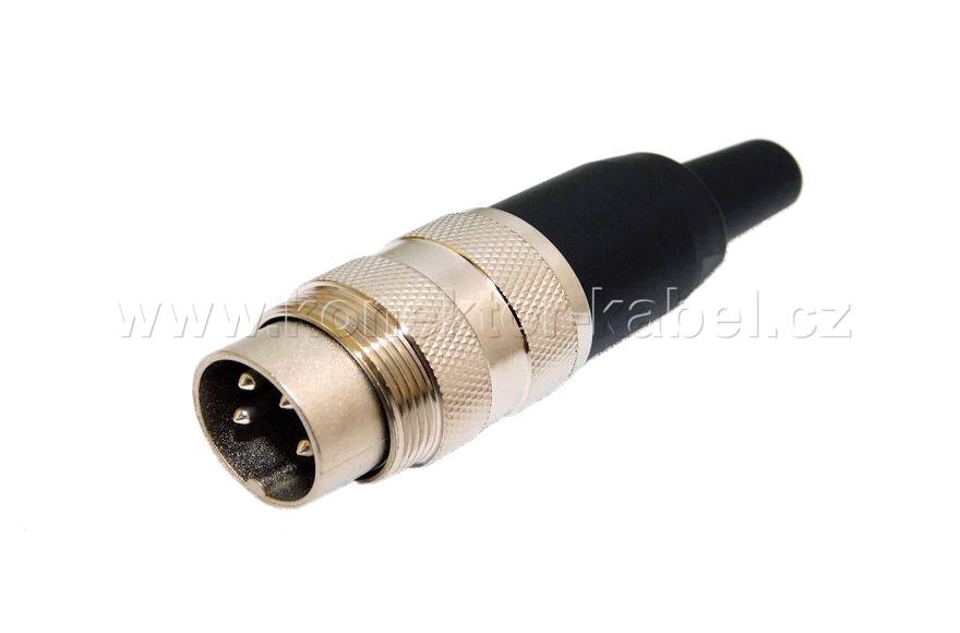 DIN / M, 4pin, stíněný, kabel., Amphenol
