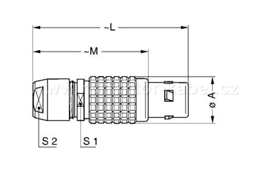 LEMO FGG.3B.318.CLAD72, 18 pin, Male