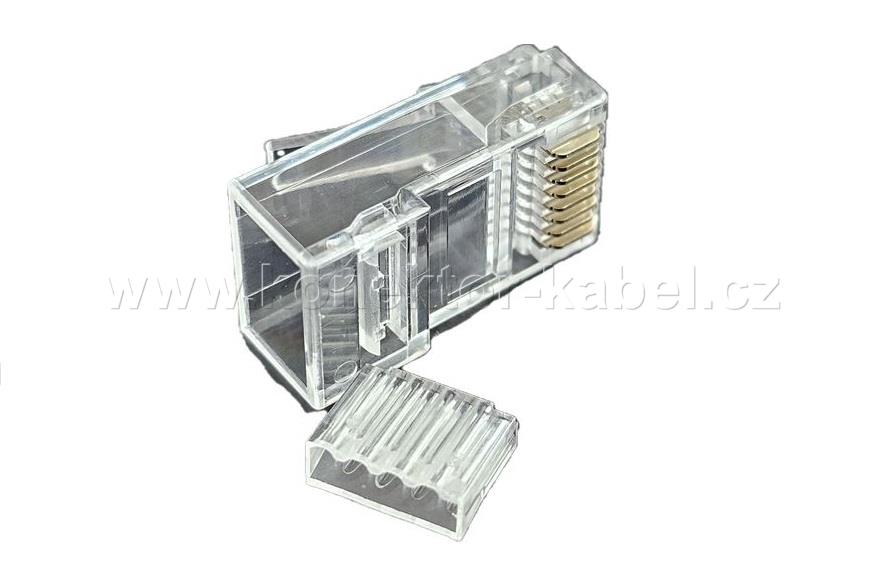 RJ 45, drát, UTP, Cat.6, skládaný