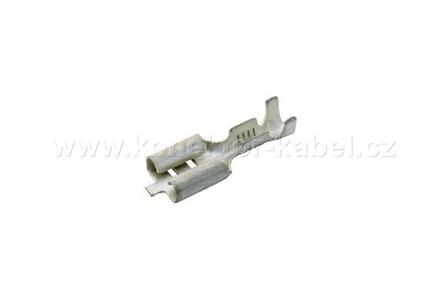 Faston 6,3x0,8/0,5-1mm2 zásuvka cínovaná