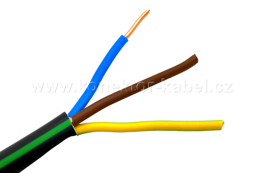 CYKY 3Cx2,5 (J), instal. kabel, OD 9,5 mm