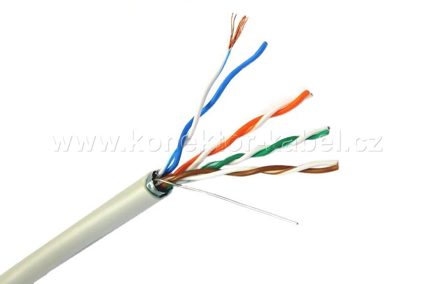 FTP 4x(2x24AWG), Cat.5e, lanko, PVC, grey, SOLARIX