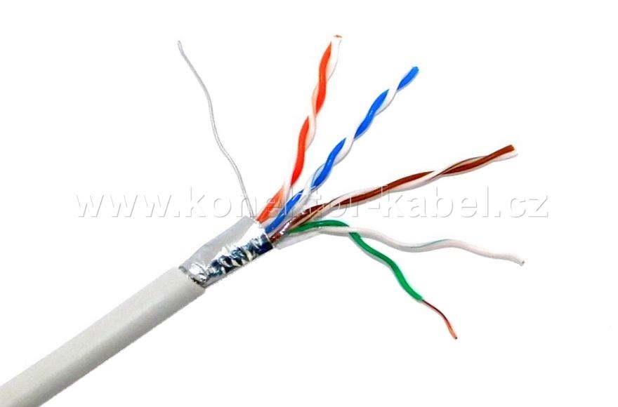 FTP 4x(2x24AWG) Cat.5e, drát, PVC, grey, SOLARIX