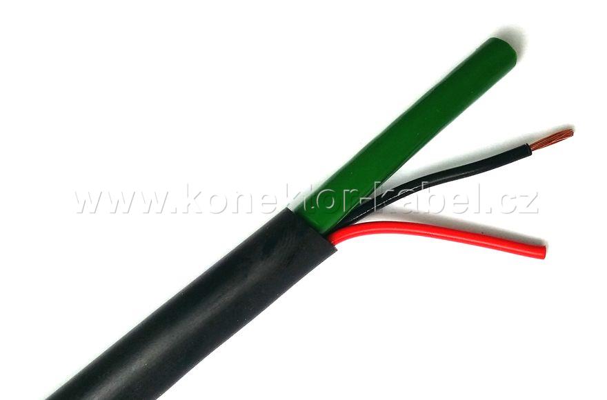 RG59/U-2W, 75 Ohm+ 2 x 0,5 mm2, OD 6,1 mm