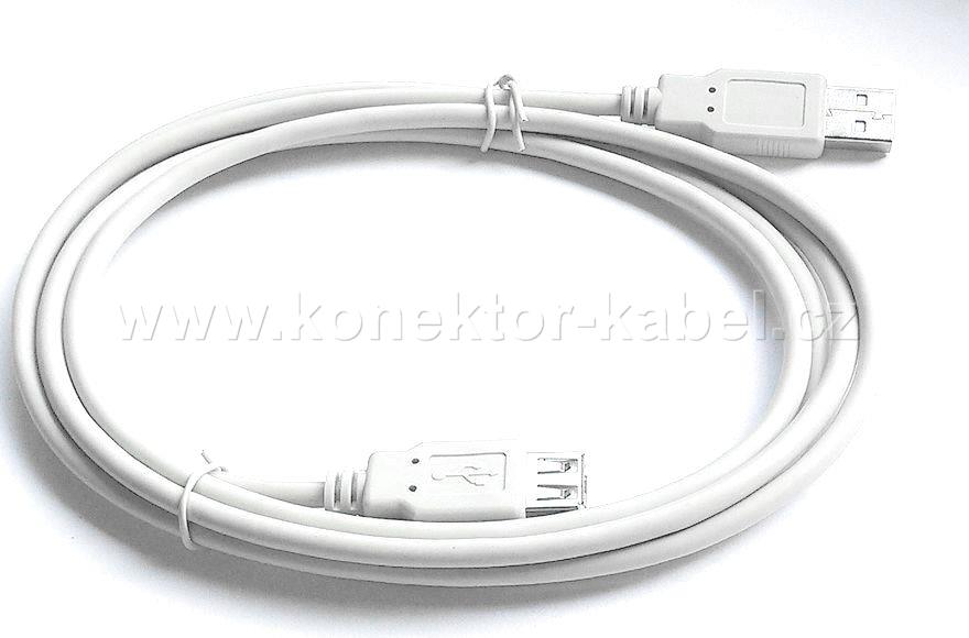 USB2.0 A - A /1.8m, kabel prodlužovací, šedý