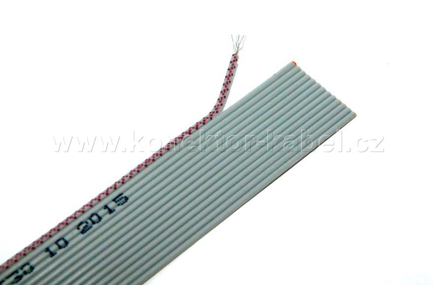 Plochý kabel AWG 28-14G, RM 1,27mm, šedý