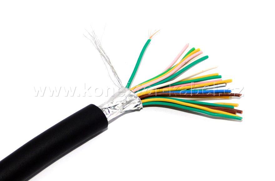 LIYCY 20x0,10 mm2, stíněný, OD 9,0 mm, PVC, černý