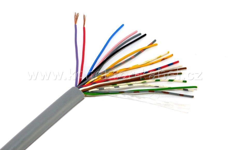 LIYY 18x0,14 mm2, nestíněný, OD 6,5 mm, PVC, šedý